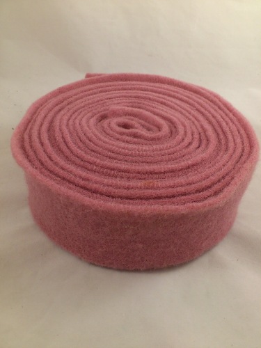 Felt wide 7.5 cm L= 5 m old-pink (VI14)